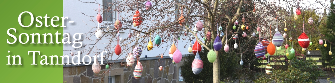 Osterschmuck bei Familie Sonntag