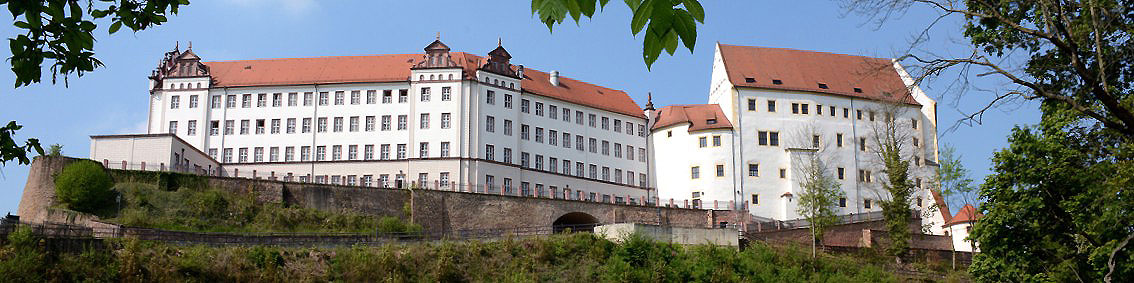 Schloss Colditz aus der Sicht vom Tiergarten