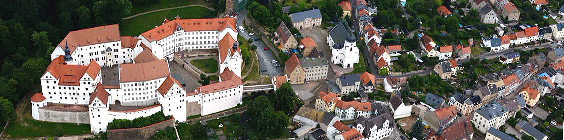 Schloss Colditz aus der Luft