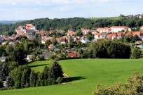 Blick vom Turm auf die Stadt