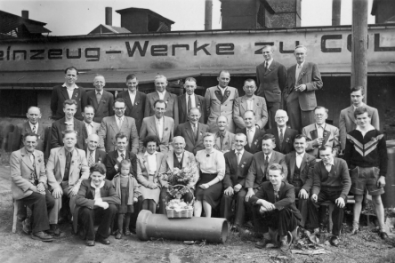 Belegschaft der Steinzeugwerke Uhlemann 1960