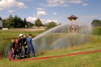 Die Jugendfeuerwehr übt