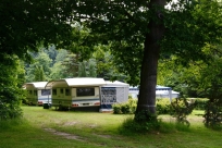 Stellplätze der Wohnwagen