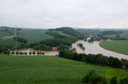 Die Zwickauer Mulde am Burgberg