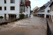 Ströhmende Wassermassen am Baderberg