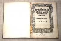 Schrift Lincks im Museum