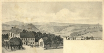 Litho M.Lange - Gasthof Colditz