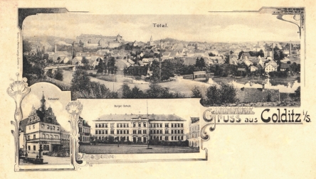 Litho M.Lange - Stadt Colditz