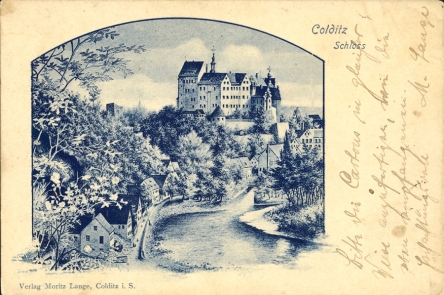 Litho M. Lange - Schloss Colditz